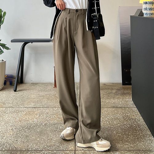 Pantalon à plis à poche - SHEIN - Modalova