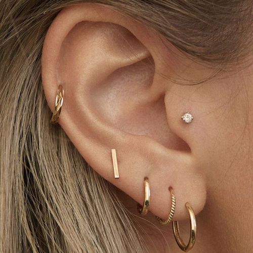 Pièces Boucles d'oreilles avec strass - SHEIN - Modalova