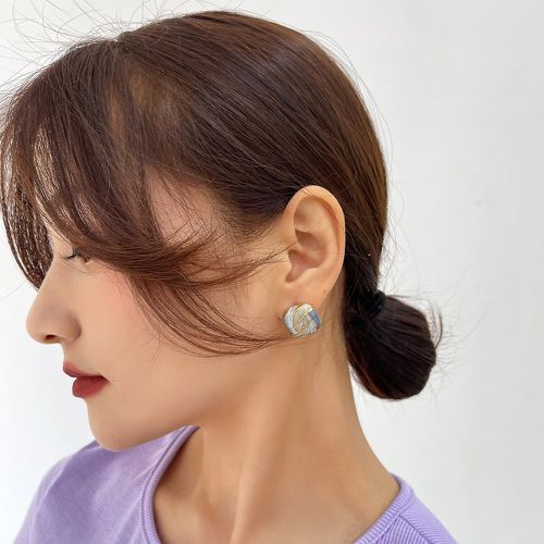 Clous d'oreilles turquoise texture - SHEIN - Modalova