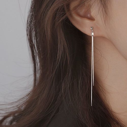 Pendants d'oreilles à franges en métal - SHEIN - Modalova