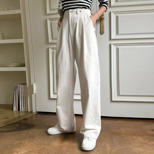 Pantalon à poches plissé - SHEIN - Modalova