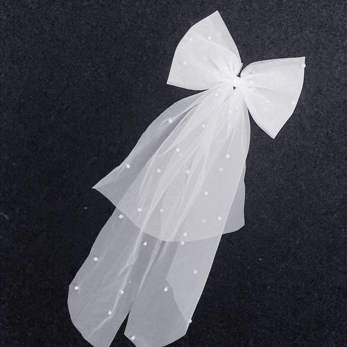 Voile de mariée à fausse perle à nœud papillon - SHEIN - Modalova