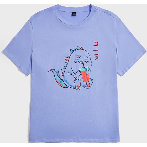 T-shirt à imprimé dinosaure dessin animé - SHEIN - Modalova