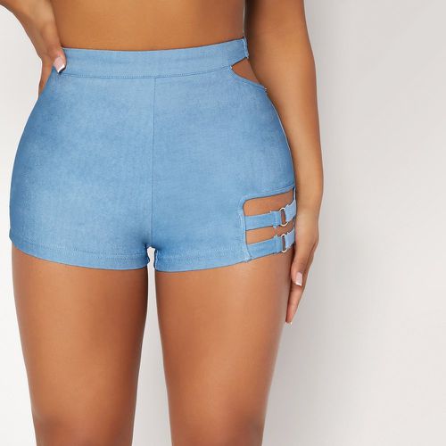 Short taille haute à anneau O découpe - SHEIN - Modalova