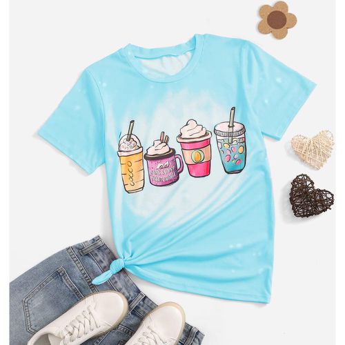 T-shirt Pâques boisson à imprimé - SHEIN - Modalova
