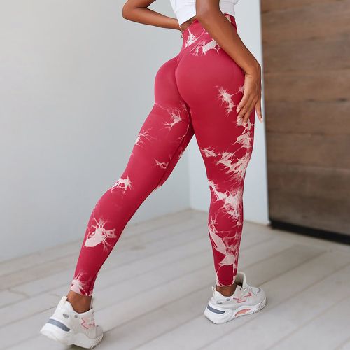 Legging de sport sans couture tie dye - SHEIN - Modalova