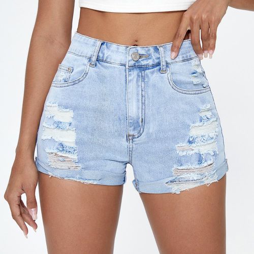 Short en jean déchiré - SHEIN - Modalova