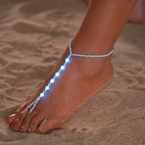 Bracelet de cheville aurore permanente à perles mitaines - SHEIN - Modalova