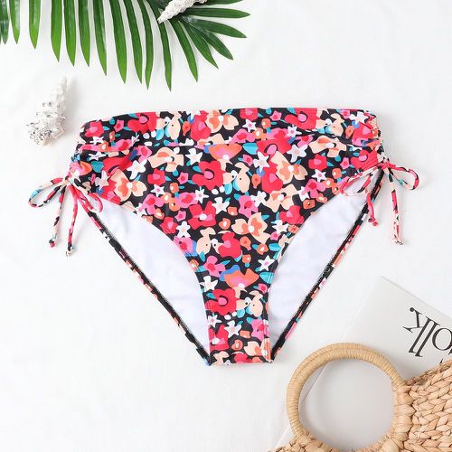 Bas de bikini à imprimé floral à cordon taille haute - SHEIN - Modalova