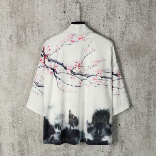 Kimono à imprimé paysage (sans t-shirt) - SHEIN - Modalova