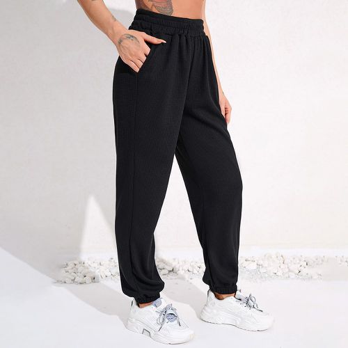 Pantalon de sport taille élastique à poche - SHEIN - Modalova