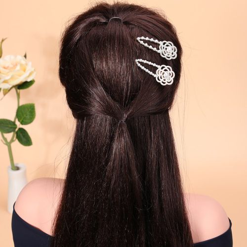 Pièces Épingle à cheveux fausse perle à fleur - SHEIN - Modalova