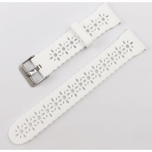 Bracelet de montre unicolore en silicone ajouré - SHEIN - Modalova