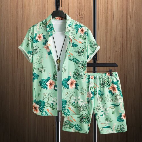 Chemise à imprimé tropical & Short (sans t-shirt) - SHEIN - Modalova
