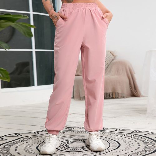 Pantalon de sport taille élastique à poche - SHEIN - Modalova