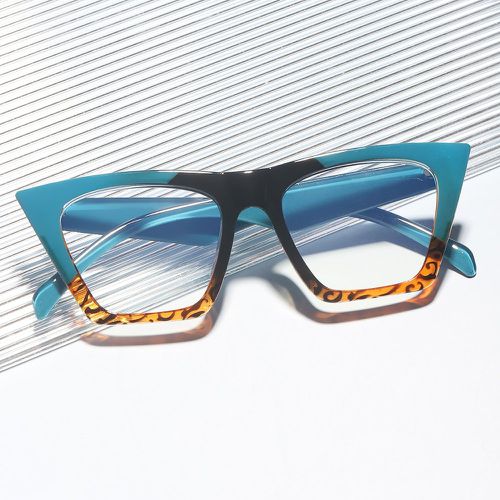 Lunettes de vue anti-lumière bleue effet écaille de tortue motif yeux de chat - SHEIN - Modalova