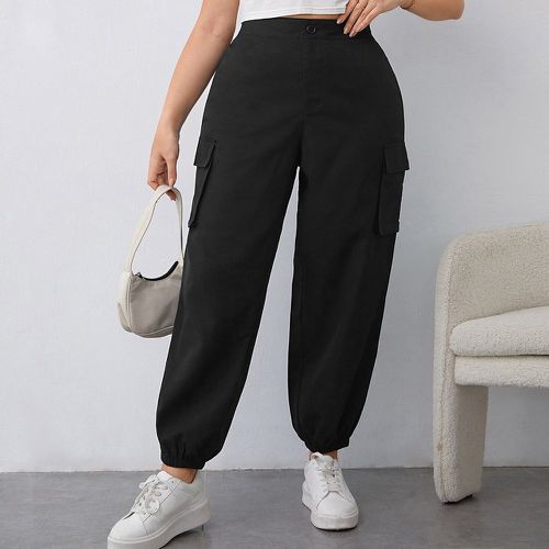 Pantalon cargo poche à rabat - SHEIN - Modalova