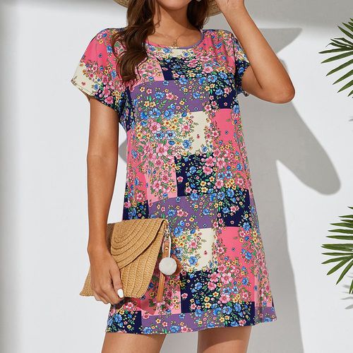 Robe tunique à imprimé floral - SHEIN - Modalova