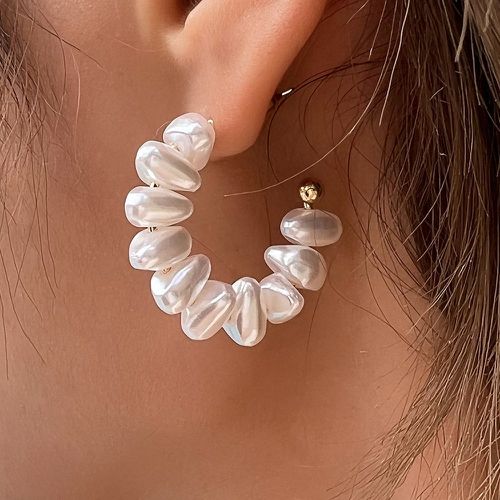 Boucles d'oreilles fausse perle à perles - SHEIN - Modalova