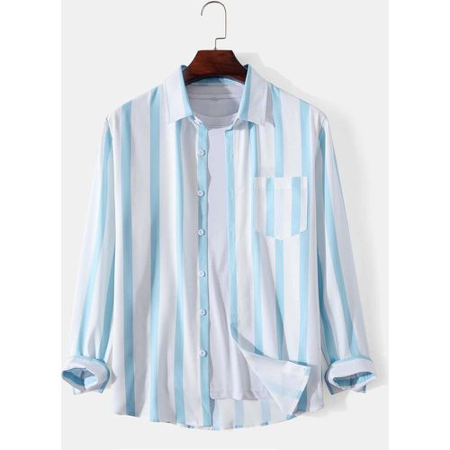 Chemise à rayures avec poche (sans t-shirt) - SHEIN - Modalova