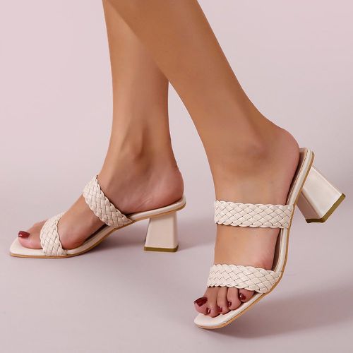 Mules sandales minimaliste design tressé - SHEIN - Modalova