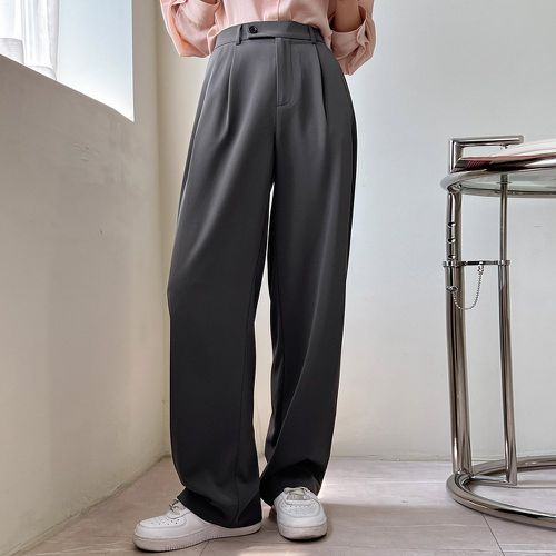 Pantalon tailleur à poche à plis - SHEIN - Modalova