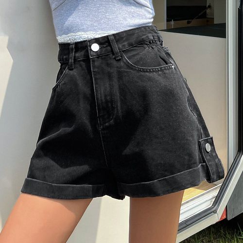 Short en jean taille haute - SHEIN - Modalova