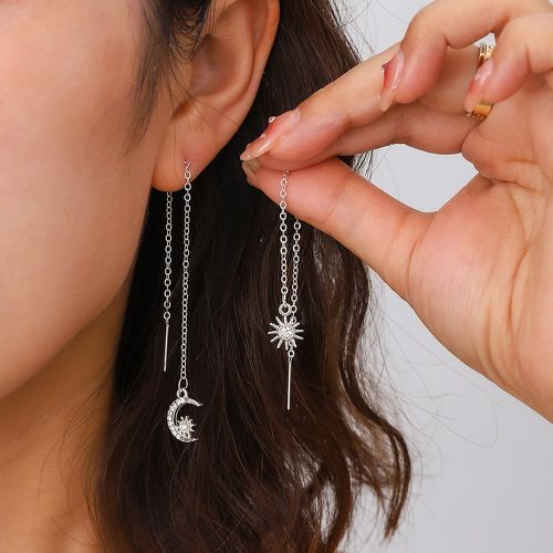 Boucles d'oreilles enfileur soleil et de lune - SHEIN - Modalova