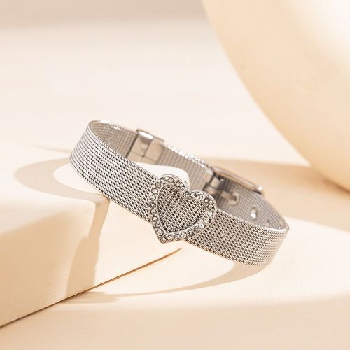 Bracelet à strass à détail cœur design ceinture - SHEIN - Modalova
