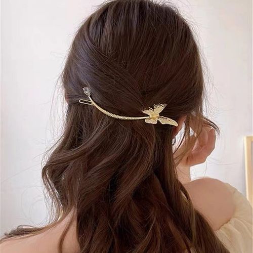 Pince à cheveux minimaliste à détail papillon - SHEIN - Modalova