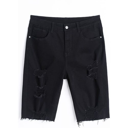 Short en jean déchiré à poche - SHEIN - Modalova