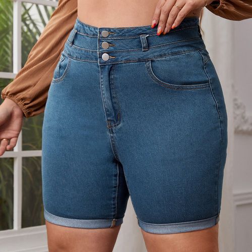 Short en jean taille haute - SHEIN - Modalova