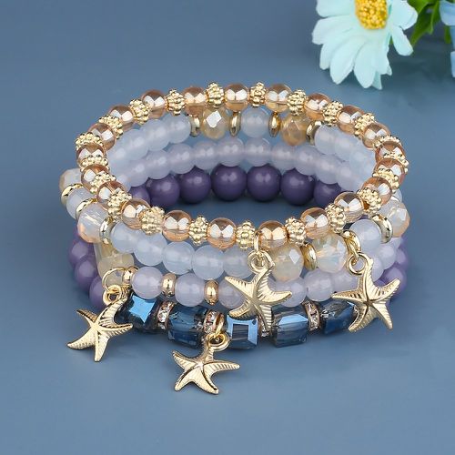 Pièces Bracelet perlé à breloque d'étoile de mer - SHEIN - Modalova