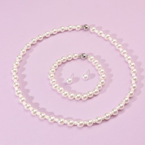 Pièces Set de bijoux à fausse perle magnétique - SHEIN - Modalova