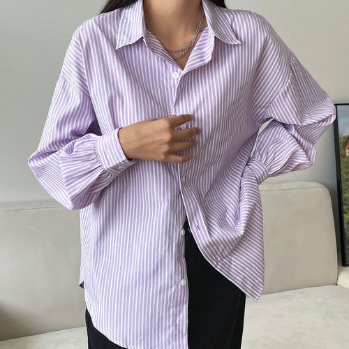 Chemise à rayures - SHEIN - Modalova