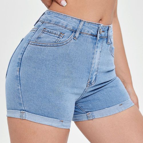 Short en jean avec poche - SHEIN - Modalova