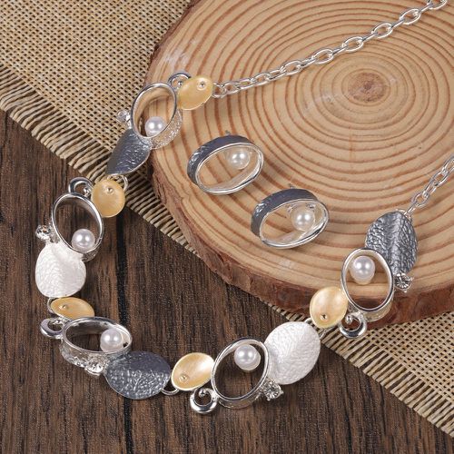 Pièces Set de bijoux ovale à fausse perle - SHEIN - Modalova