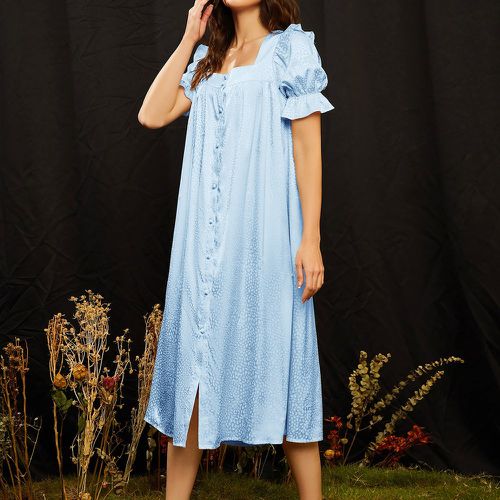Robe de pyjama à tacheture à bouton - SHEIN - Modalova