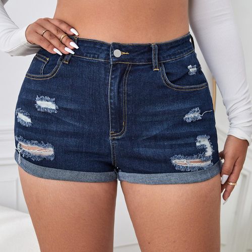 Short en jean déchiré - SHEIN - Modalova