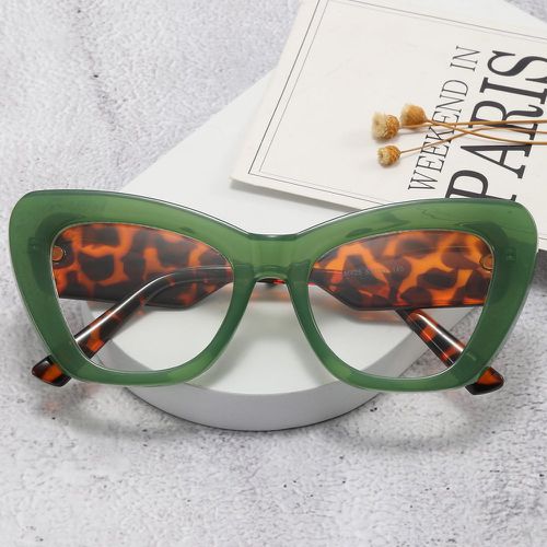 Lunettes de vue anti-lumière bleue effet écaille de tortue motif yeux de chat - SHEIN - Modalova