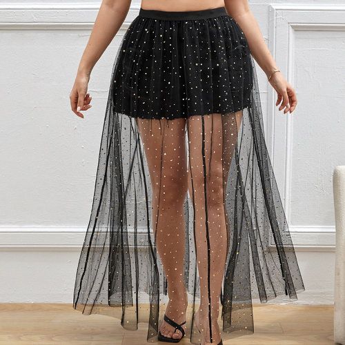 Jupe galaxie en tulle transparent - SHEIN - Modalova