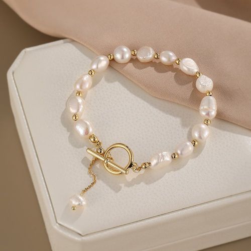 Bracelet perlé avec perles naturelles - SHEIN - Modalova