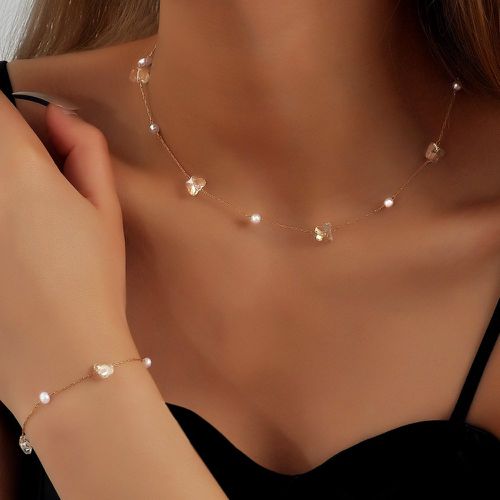 Pièces Set de bijoux papillon & à fausse perle - SHEIN - Modalova