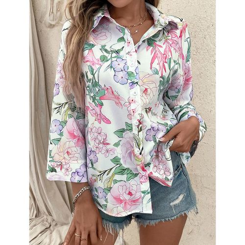 Chemise à imprimé floral - SHEIN - Modalova