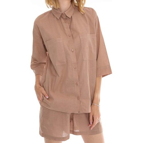 Chemise avec poches & Short à cordon - SHEIN - Modalova