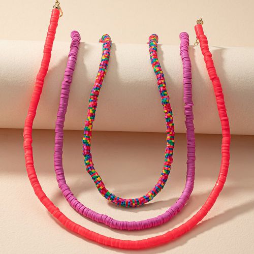 Pièces Collier à perles à blocs de couleurs - SHEIN - Modalova