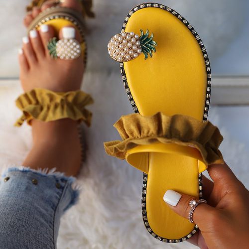 Sandales entre-doigt avec ananas - SHEIN - Modalova