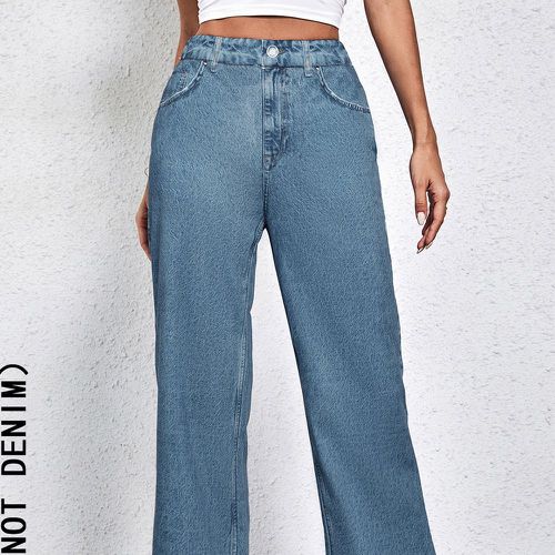 Pantalon taille haute à poche - SHEIN - Modalova