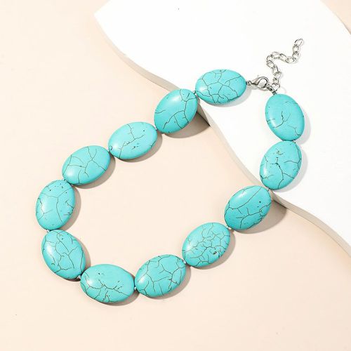 Collier à perles turquoise - SHEIN - Modalova