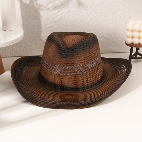 Chapeau de paille dégradé cow-boy - SHEIN - Modalova